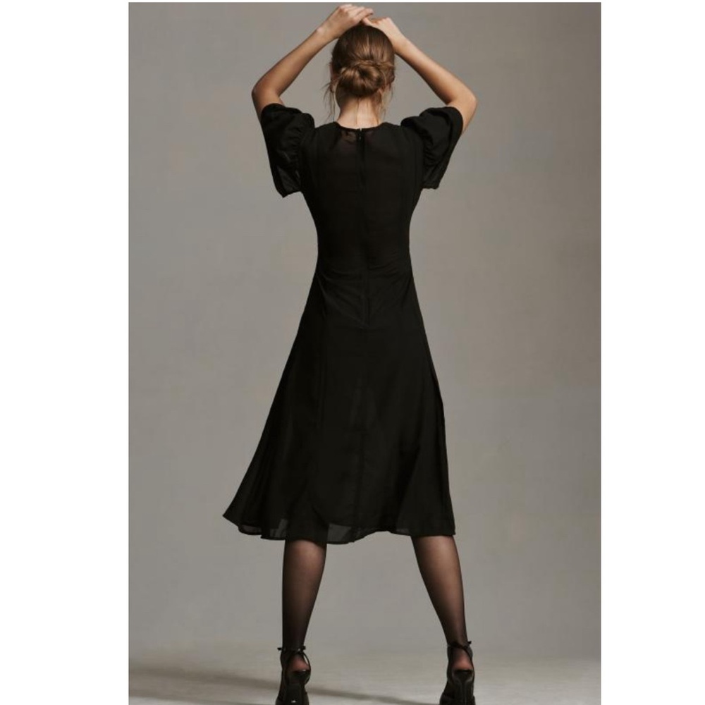 Anthropologie Modern Sheer Midi Dress - Picture 6 of 15